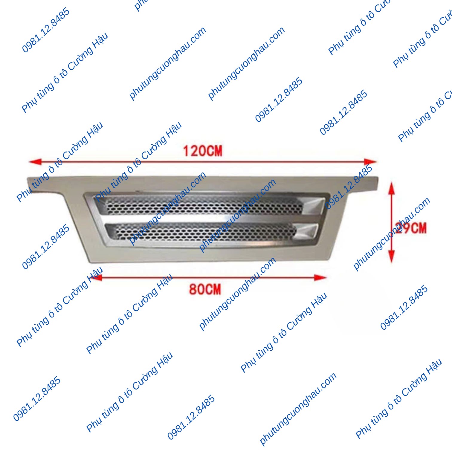 Thumbnail Nắp capo (Mặt nạ) dài 1m2 xe tải CỬU LONG 2T35