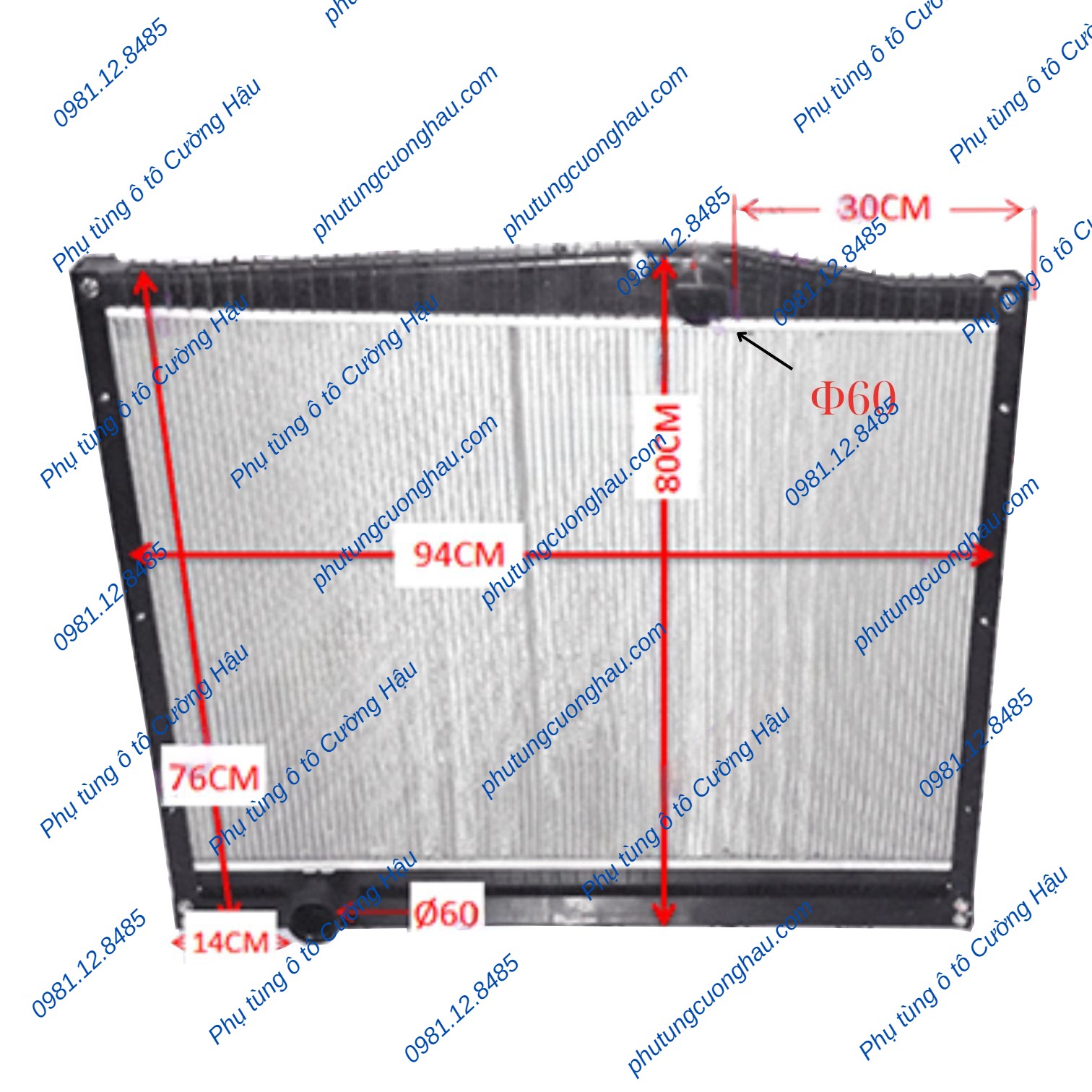 Thumbnail Két nước xe tải CNHTC HOHAN