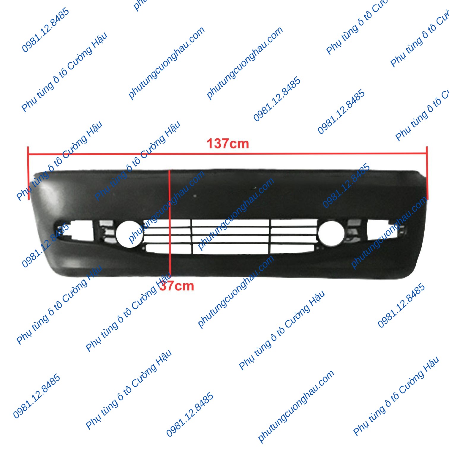 Thumbnail Ba đờ sốc trước xe tải Vinaxuki 5 tạ dài 137cm, cao 37cm