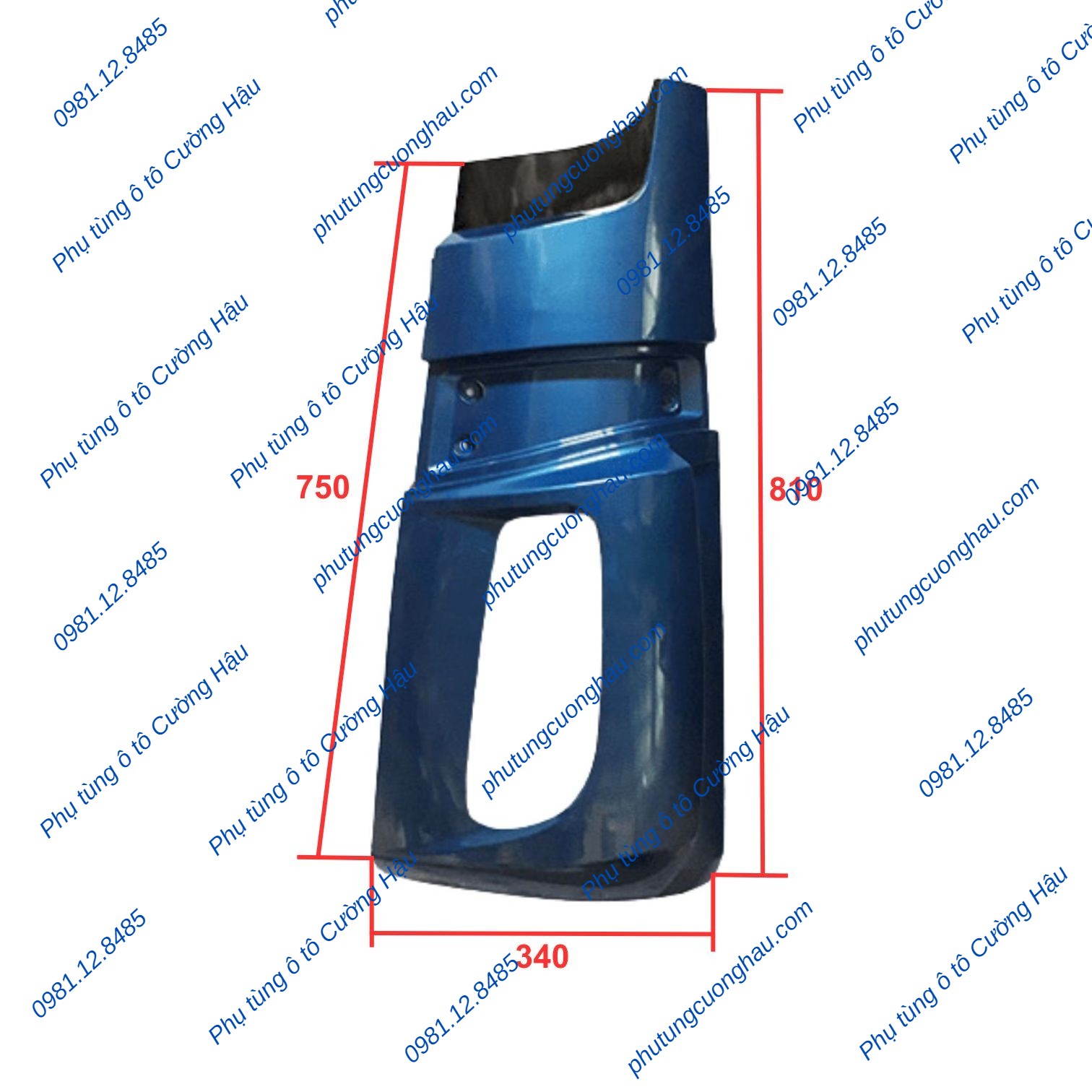 Thumbnail Ốp mang gió xe tải Thaco Auman 15T cabin cao
