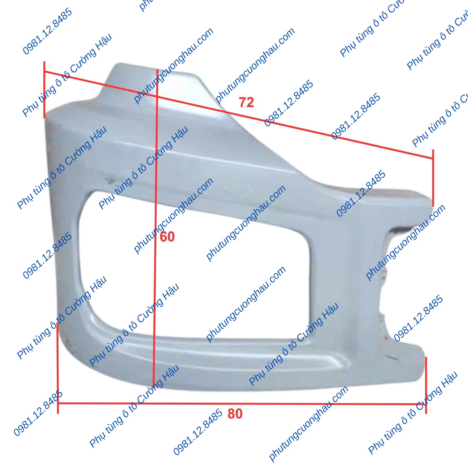 Thumbnail Vành đèn pha xe tải SHACMAN H3000