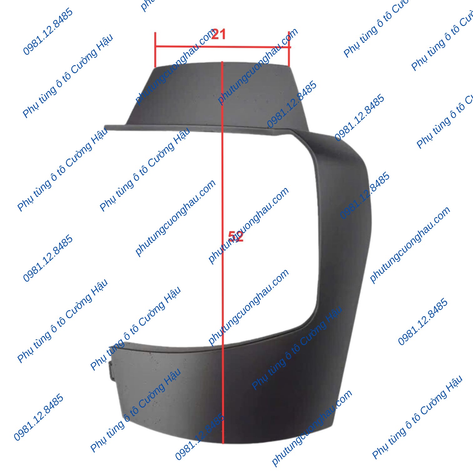 Thumbnail Vành đèn pha xe tải CNHTC HOWO V7G