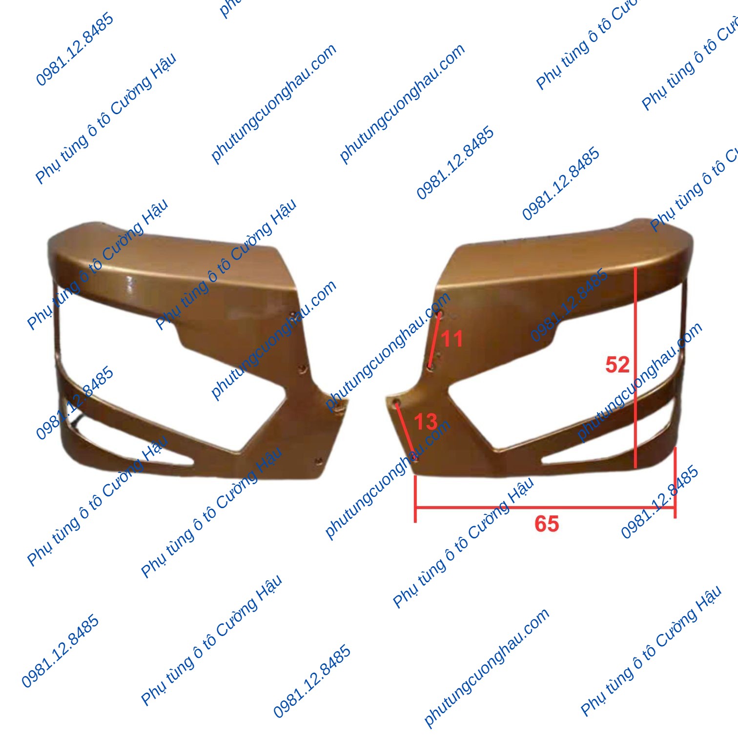 Thumbnail Vành đèn pha xe tải CAMC H6