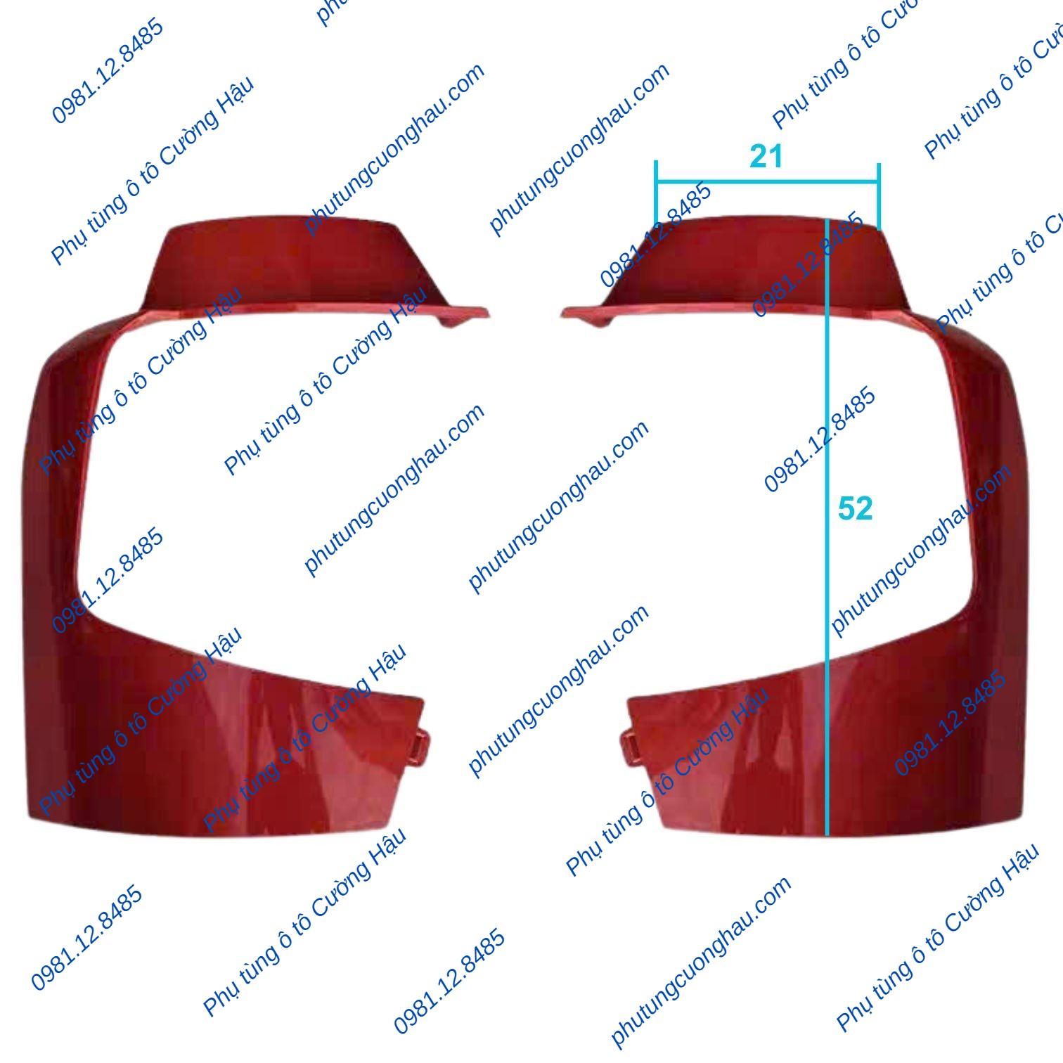 Thumbnail Vành đèn pha xe tải CNHTC HOWO T5G