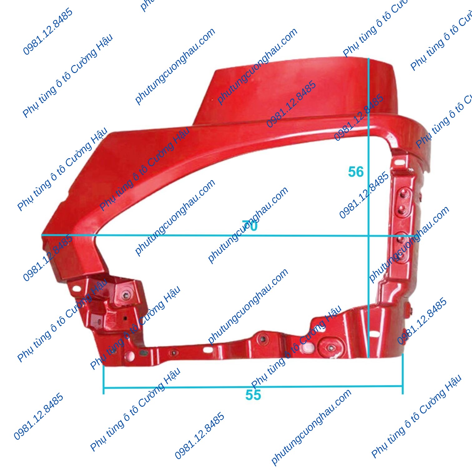 Thumbnail Vành đèn pha xe tải Thaco Auman EST