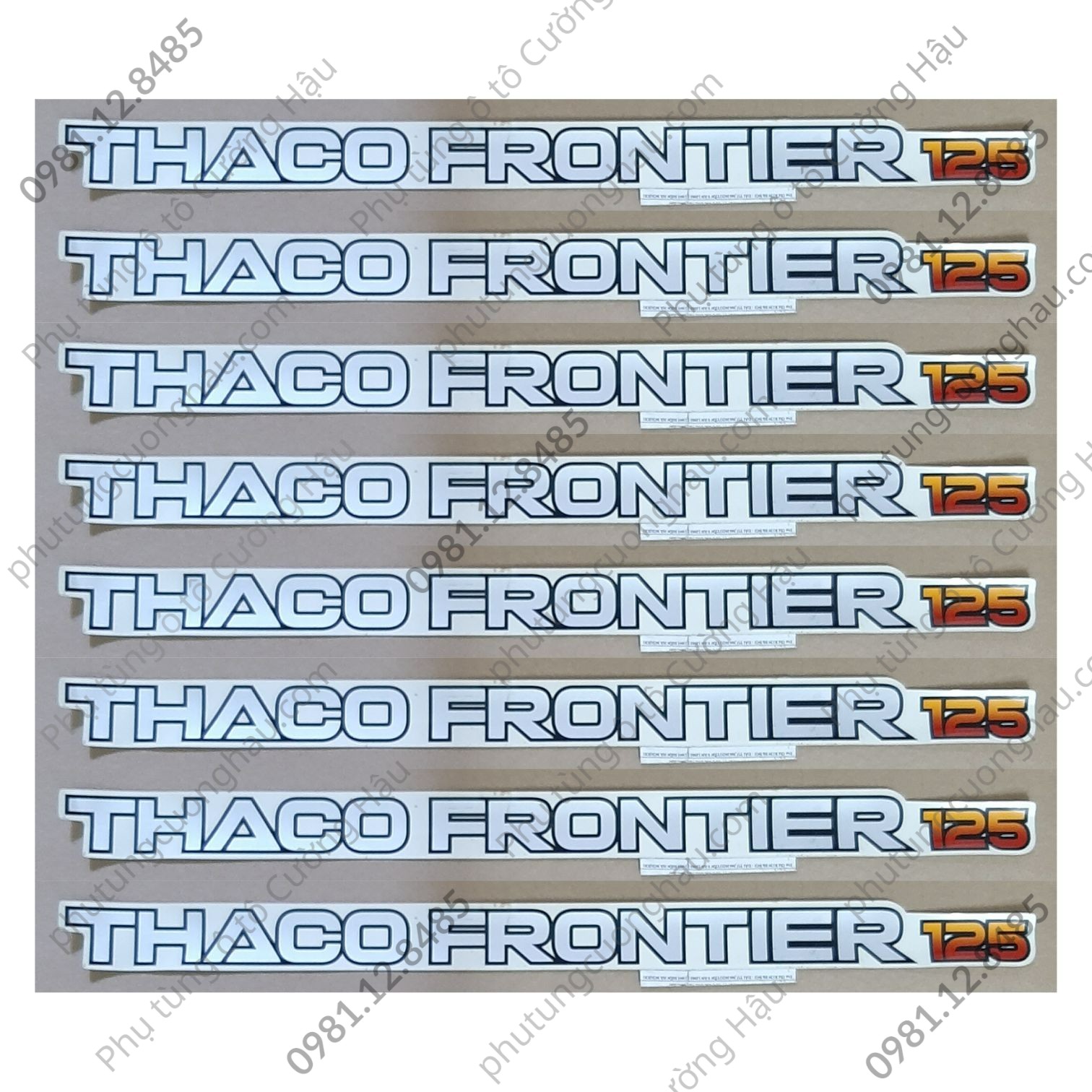 Ảnh Tem chữ Thaco Frontier 125, xe tải Thaco Frontier 125 tải 1T25