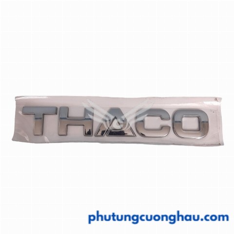 Chữ mạ crom THACO (234 x 36mm) xe HD65, HD72, K125, K190, K140, K165, Ollin, chính hãng