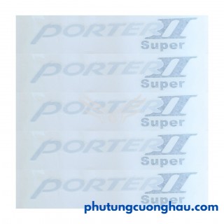 Tem chữ Porter II Super