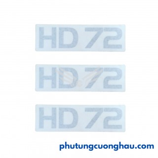 Tem chữ HD72, xe tải Hyundai HD72