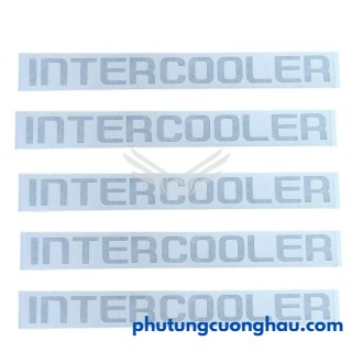 Tem chữ Intercooler, dán đầu cabin xe tải Hyundai Porter II