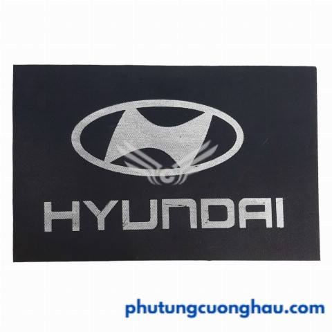 Cao su chắn bùn in Logo HYUNDAI KT 38 cm x 28 cm xe Hyundai Porter