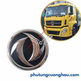 Logo mạ xe tải DongFeng đường kính 29cm