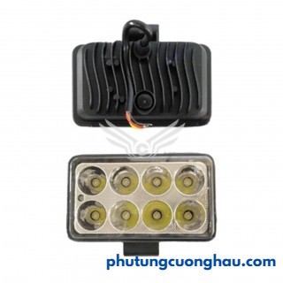 Đèn LED 8 bóng trắng, mặt đèn bằng