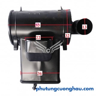 Hộp (bầu) lọc gió xe ben Thaco Auman PU2850