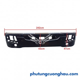 Ba đờ sốc trước xe tải JAC 2 dí 9T2, N944, sắt dài 242cm, cao 43cm