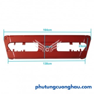 Ba đờ sốc trước mảnh giữa, xe ben DongFeng Hồ Bắc dài 164cm, cao 44cm