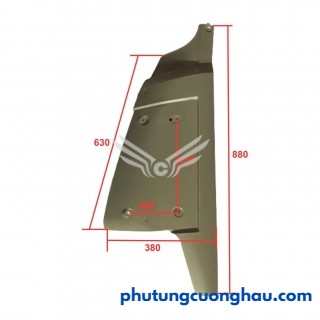 Ốp gò má, ốp mang gió xe tải Cửu Long 8T, 5 chân, mặt quỷ